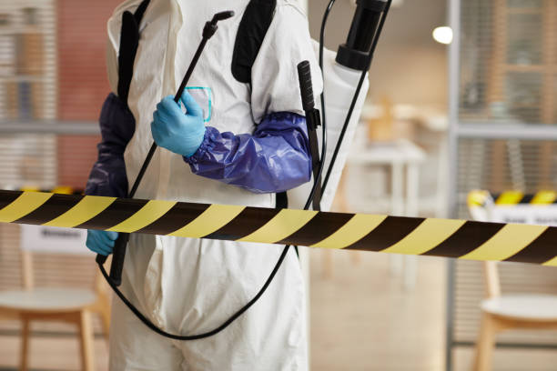 Professional Biohazard Cleanup technician working in Marblemount, WA